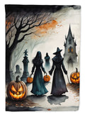 Vampires Spooky Halloween House Flag 28x40 Porch Sleeve Pole Decorative Outside Yard Banner Artwork Wall Hanging, Polyester