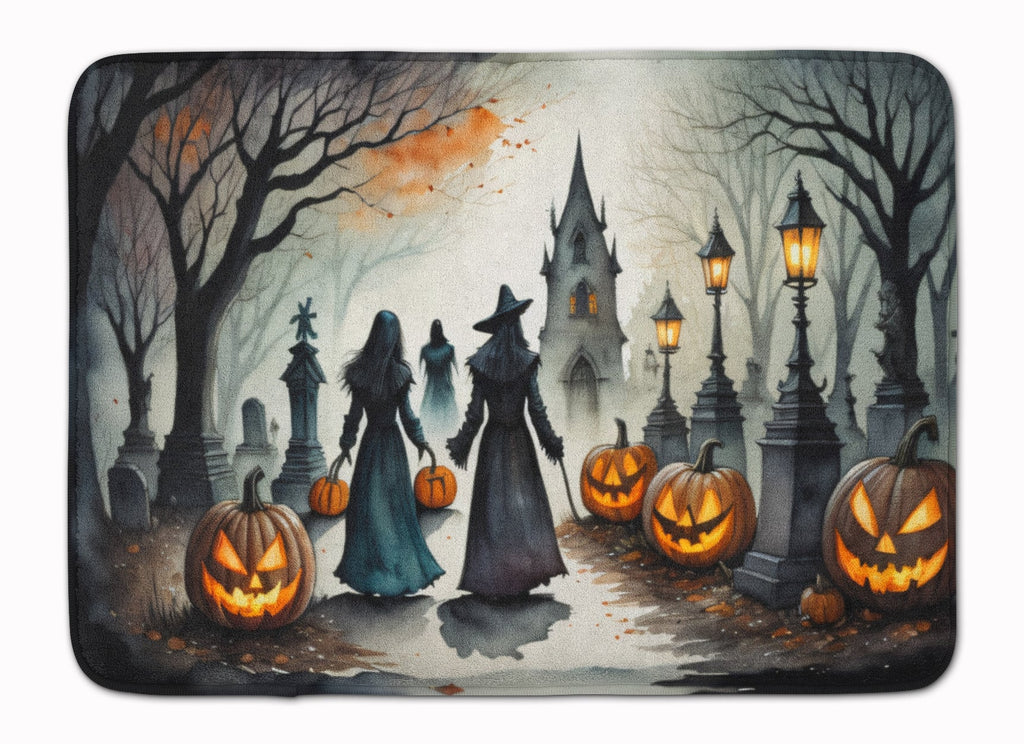 Vampires Spooky Halloween Memory Foam Kitchen Mat Machine Washable Anti-Fatigue Cushion Comfort Bath or Kitchen Rug