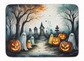 Ghosts Spooky Halloween Memory Foam Kitchen Mat Machine Washable Anti-Fatigue Cushion Comfort Bath or Kitchen Rug
