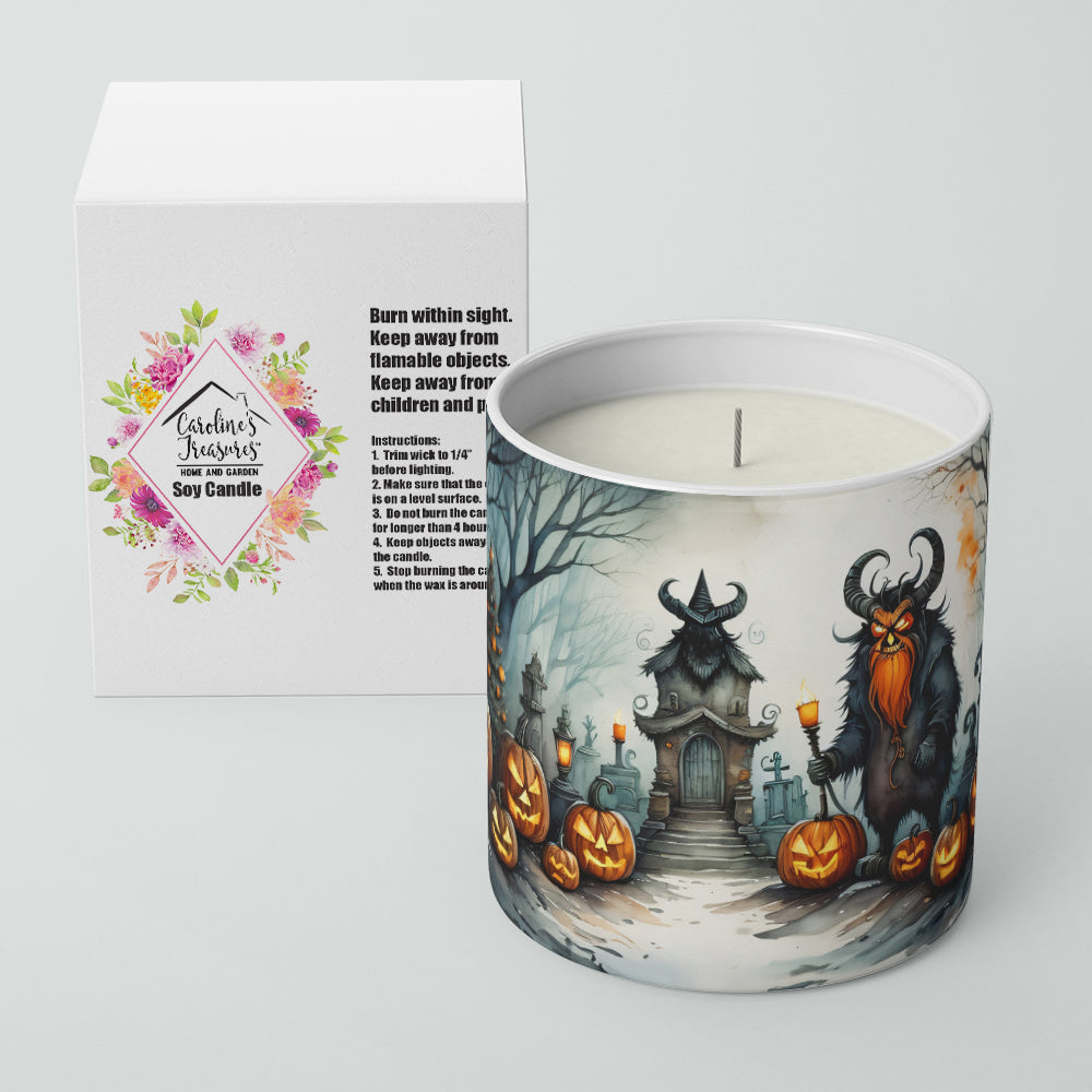 Krampus The Christmas Demon Spooky Halloween Decorative Soy Candle Nature Soy Wax Essential Oil Home Decor Ideal for Bedroom Kitchen Bath Office Gift, 10 oz