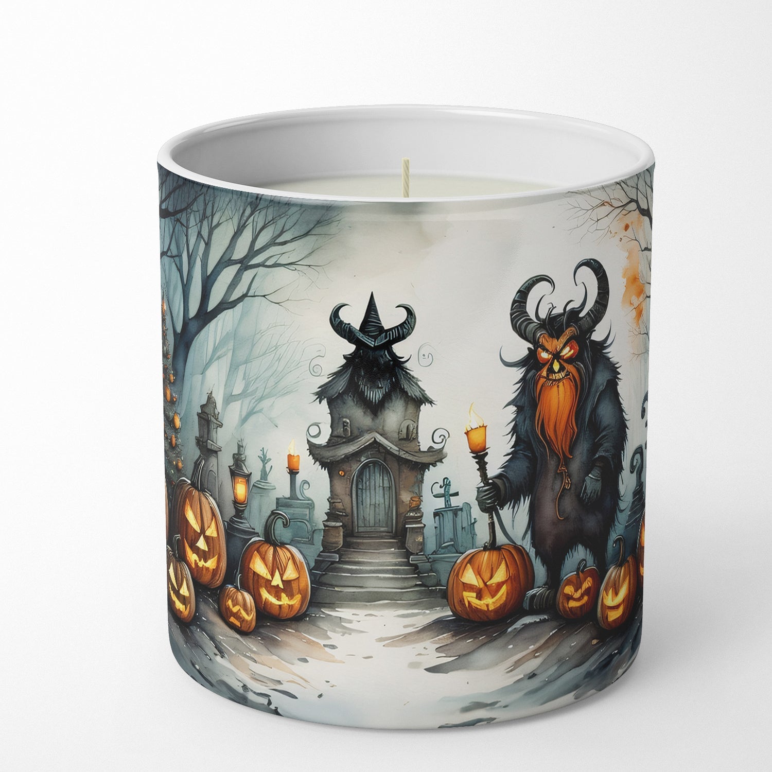 Krampus The Christmas Demon Spooky Halloween Decorative Soy Candle Nature Soy Wax Essential Oil Home Decor Ideal for Bedroom Kitchen Bath Office Gift, 10 oz