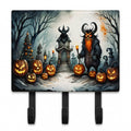 Krampus The Christmas Demon Spooky Halloween Leash or Key Holder Wall Hooks, Coat Rack Wall Mount, for Hanging Keys, Towels, Aprons, Leashes