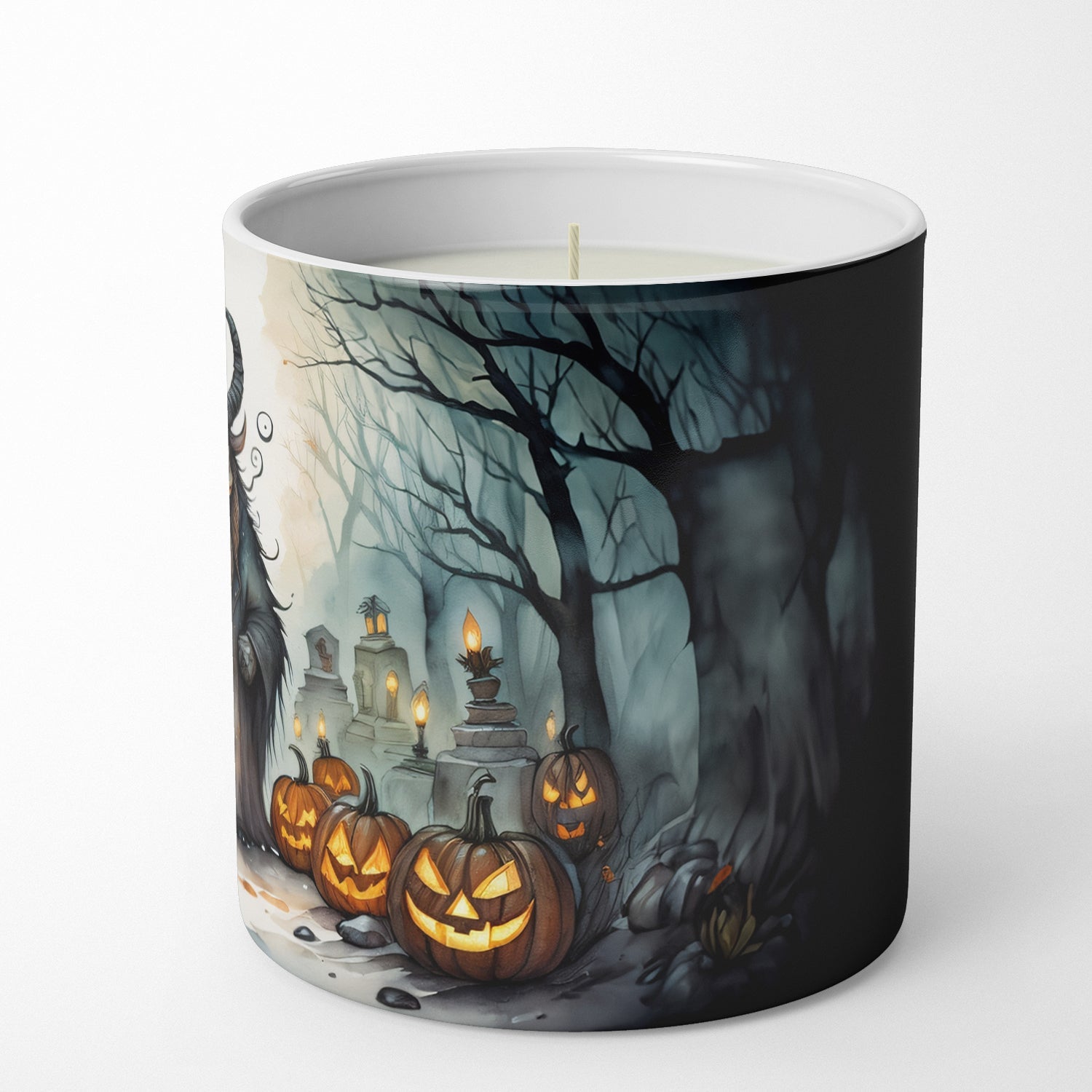 Krampus The Christmas Demon Spooky Halloween Decorative Soy Candle Nature Soy Wax Essential Oil Home Decor Ideal for Bedroom Kitchen Bath Office Gift, 10 oz