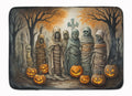 Mummies Spooky Halloween Memory Foam Kitchen Mat Machine Washable Anti-Fatigue Cushion Comfort Bath or Kitchen Rug