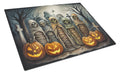 Mummies Spooky Halloween Cutting Board Tempered Glass Kitchen Cutting Surface, Heat Resistant Chopping, Non-Slip Feet, Food Prep & Serving