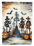 Mariachi Skeleton Band Spooky Halloween House Flag 28x40 Porch Sleeve Pole Decorative Outside Yard Banner Artwork Wall Hanging, Polyester