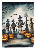 Mariachi Skeleton Band Spooky Halloween House Flag 28x40 Porch Sleeve Pole Decorative Outside Yard Banner Artwork Wall Hanging, Polyester