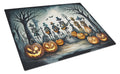 Mariachi Skeleton Band Spooky Halloween Cutting Board Tempered Glass Kitchen Cutting Surface, Heat Resistant Chopping, Non-Slip Feet, Food Prep & Serving