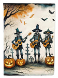 Mariachi Skeleton Band Spooky Halloween House Flag 28x40 Porch Sleeve Pole Decorative Outside Yard Banner Artwork Wall Hanging, Polyester