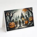 Orcs Spooky Halloween Greeting Cards Pack of 8 Blank Cards with Envelopes Whimsical A7 Size 5x7