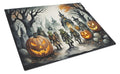 Orcs Spooky Halloween Cutting Board Tempered Glass Kitchen Cutting Surface, Heat Resistant Chopping, Non-Slip Feet, Food Prep & Serving