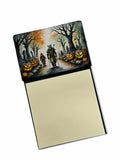 Orcs Spooky Halloween Watercolor Sticky Note Holder Refillable Dispenser Desk Accessory 3x3 Pad Gift