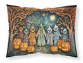 Papel Picado Skeletons Spooky Halloween Standard Pillowcase Lightweight Super Soft Easy Care Decorative Artwork Pillowcase, Standard
