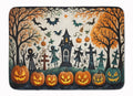 Papel Picado Skeletons Spooky Halloween Memory Foam Kitchen Mat Machine Washable Anti-Fatigue Cushion Comfort Bath or Kitchen Rug