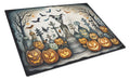 Pet Cemetery Spooky Halloween Cutting Board Tempered Glass Kitchen Cutting Surface, Heat Resistant Chopping, Non-Slip Feet, Food Prep & Serving