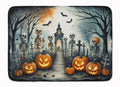 Skeleton Spooky Halloween Memory Foam Kitchen Mat Machine Washable Anti-Fatigue Cushion Comfort Bath or Kitchen Rug