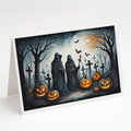 The Grim Reaper Spooky Halloween Greeting Cards Pack of 8 Blank Cards with Envelopes Whimsical A7 Size 5x7