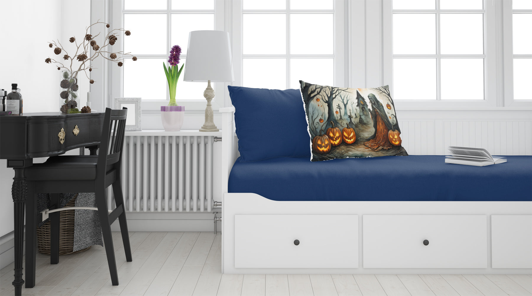 The Weeping Woman Spooky Halloween Standard Pillowcase Lightweight Super Soft Easy Care Decorative Artwork Pillowcase, Standard