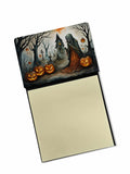 The Weeping Woman Spooky Halloween Watercolor Sticky Note Holder Refillable Dispenser Desk Accessory 3x3 Pad Gift