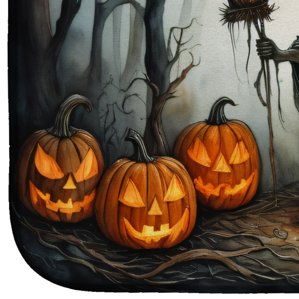 The Weeping Woman Spooky Halloween Dish Drying Mat Absorbent Dish Drying Mat Pad for Kitchen Counter Dish Drainer Mat for Countertop, 14 x 21", Multicolor
