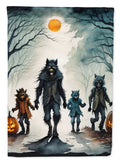 Werewolves Spooky Halloween House Flag 28x40 Porch Sleeve Pole Decorative Outside Yard Banner Artwork Wall Hanging, Polyester
