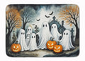 Ghosts Spooky Halloween Memory Foam Kitchen Mat Machine Washable Anti-Fatigue Cushion Comfort Bath or Kitchen Rug
