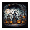 Witches Spooky Halloween Framed Metal Print Bathroom, Kitchen, Office, Home Decor Wall Art Ready to Hang, Square, 8X8