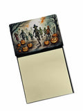 Zombies Spooky Halloween Watercolor Sticky Note Holder Refillable Dispenser Desk Accessory 3x3 Pad Gift