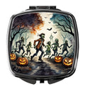 Zombies Spooky Halloween Compact Mirror Decorative Travel Makeup Mirror for Women Girls Gifts Pocket Makeup Mirror Folding Handheld