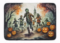 Zombies Spooky Halloween Memory Foam Kitchen Mat Machine Washable Anti-Fatigue Cushion Comfort Bath or Kitchen Rug