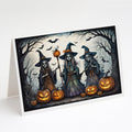Witches Spooky Halloween Greeting Cards Pack of 8 Blank Cards with Envelopes Whimsical A7 Size 5x7