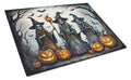 Witches Spooky Halloween Cutting Board Tempered Glass Kitchen Cutting Surface, Heat Resistant Chopping, Non-Slip Feet, Food Prep & Serving