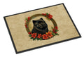 Chow Chow Christmas Flowers Doormat Indoor Outdoor 18H X 27W Front Door Mat Rugs for Entryway, Non Slip Washable