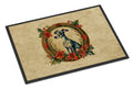Italian Greyhound Christmas Flowers Doormat Indoor Outdoor 24H X 36W Front Door Mat Rugs for Entryway, Non Slip Washable Low Pile,