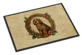 Otterhound Christmas Flowers Doormat Indoor Outdoor 18H X 27W Front Door Mat Rugs for Entryway, Non Slip Washable