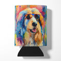 Afghan Hound Hippie Dawg Can or Bottle Hugger Cooler Sleeve for Standard 12 oz Cans, Insulated Foam Beer & Soda Can Hugger Reusable