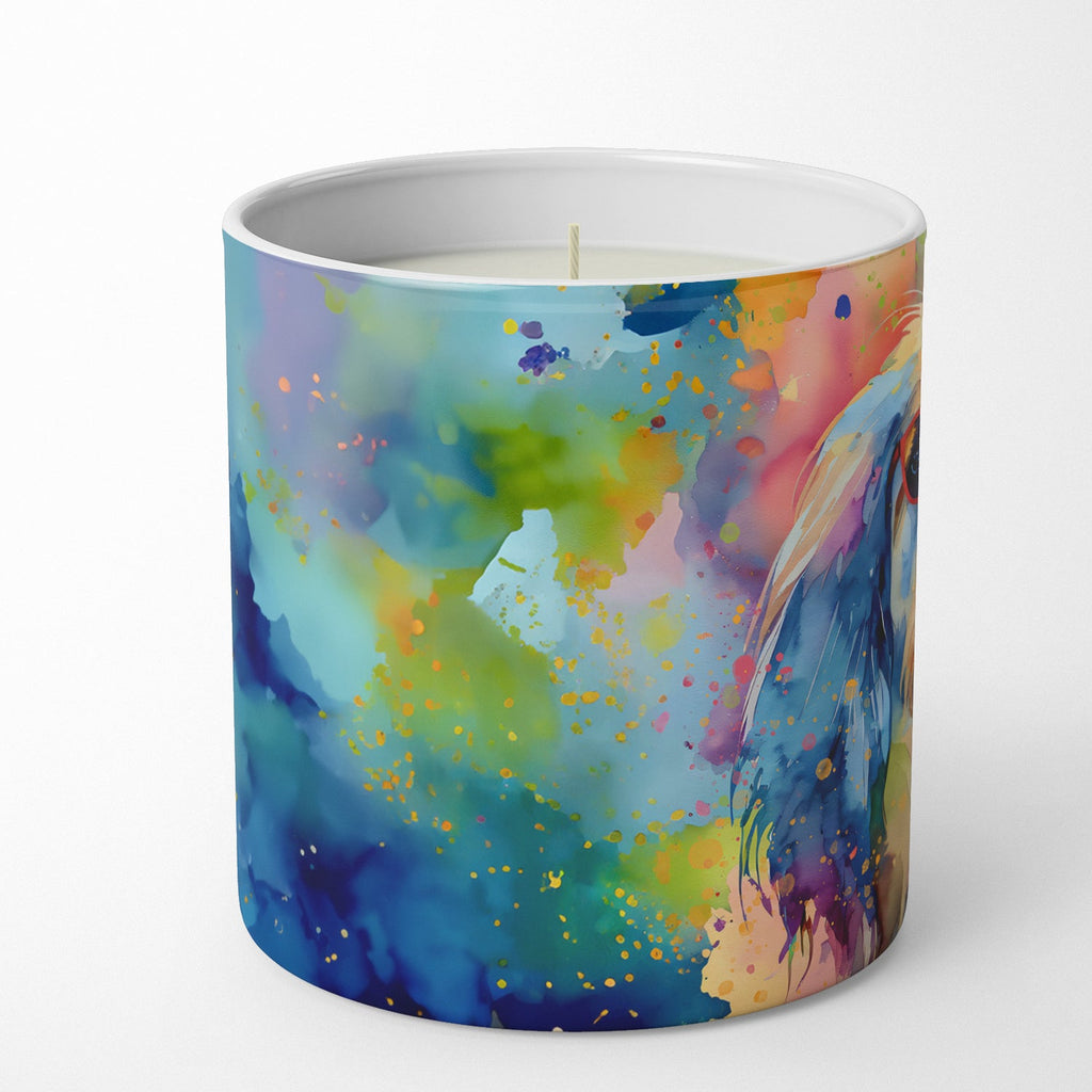 Afghan Hound Hippie Dawg Decorative Soy Candle Nature Soy Wax Essential Oil Home Decor Ideal for Bedroom Kitchen Bath Office Gift, 10 oz