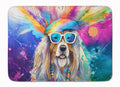 Bearded Collie Hippie Dawg Memory Foam Kitchen Mat Machine Washable Anti-Fatigue Cushion Comfort Bath or Kitchen Rug