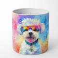 Bichon Frise Hippie Dawg Decorative Soy Candle Nature Soy Wax Essential Oil Home Decor Ideal for Bedroom Kitchen Bath Office Gift, 10 oz