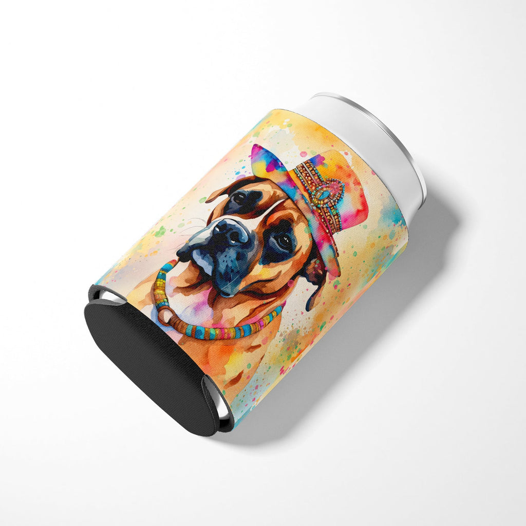 Boxer Hippie Dawg Can or Bottle Hugger Cooler Sleeve for Standard 12 oz Cans, Insulated Foam Beer & Soda Can Hugger Reusable