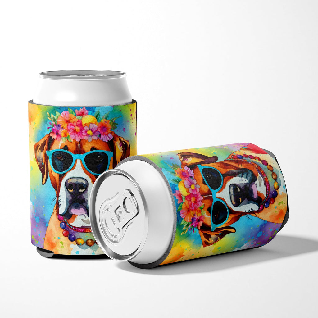 Boxer Hippie Dawg Can or Bottle Hugger Cooler Sleeve for Standard 12 oz Cans, Insulated Foam Beer & Soda Can Hugger Reusable