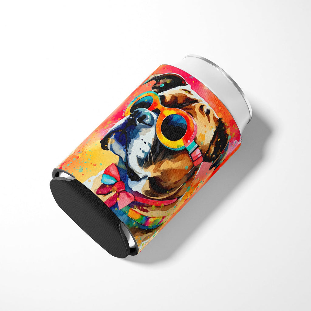 Boxer Hippie Dawg Can or Bottle Hugger Cooler Sleeve for Standard 12 oz Cans, Insulated Foam Beer & Soda Can Hugger Reusable