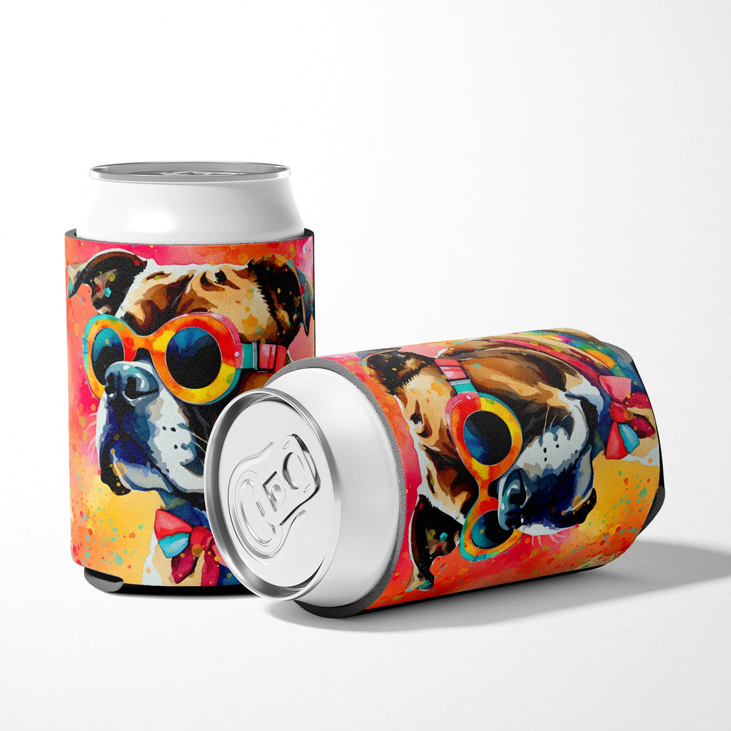 Boxer Hippie Dawg Can or Bottle Hugger Cooler Sleeve for Standard 12 oz Cans, Insulated Foam Beer & Soda Can Hugger Reusable