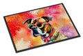 Boxer Hippie Dawg Doormat Indoor Outdoor 24H X 36W Front Door Mat Rugs for Entryway, Non Slip Washable Low Pile,