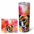 Boxer Hippie Dawg Stainless Steel Skinny Tumbler 20 oz Vacuum Double Walled Reusable Insulated Travel Cup