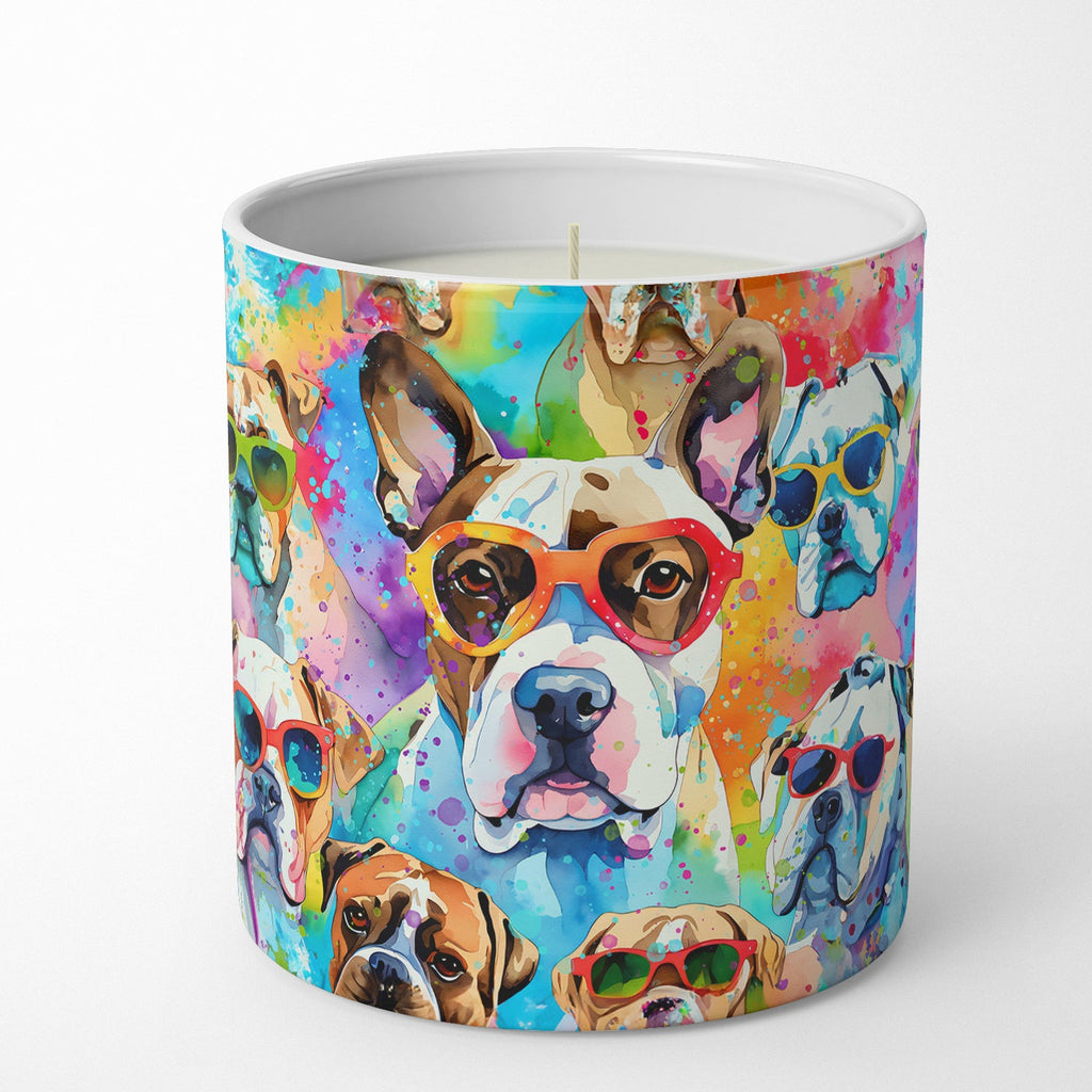 Boxer Hippie Dawg Decorative Soy Candle Nature Soy Wax Essential Oil Home Decor Ideal for Bedroom Kitchen Bath Office Gift, 10 oz