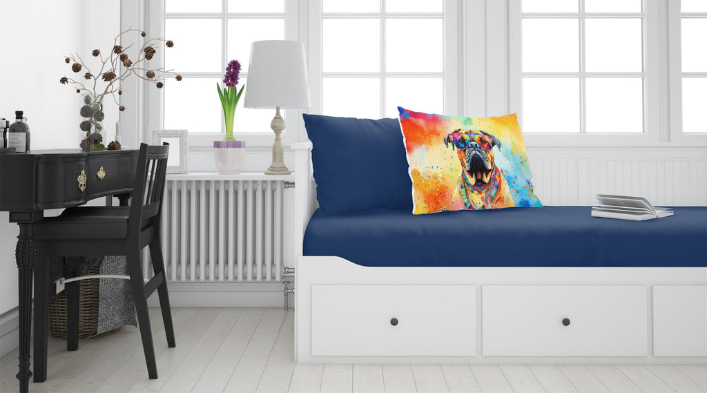 Bullmastiff Hippie Dawg Standard Pillowcase Lightweight Super Soft Easy Care Decorative Artwork Pillowcase, Standard
