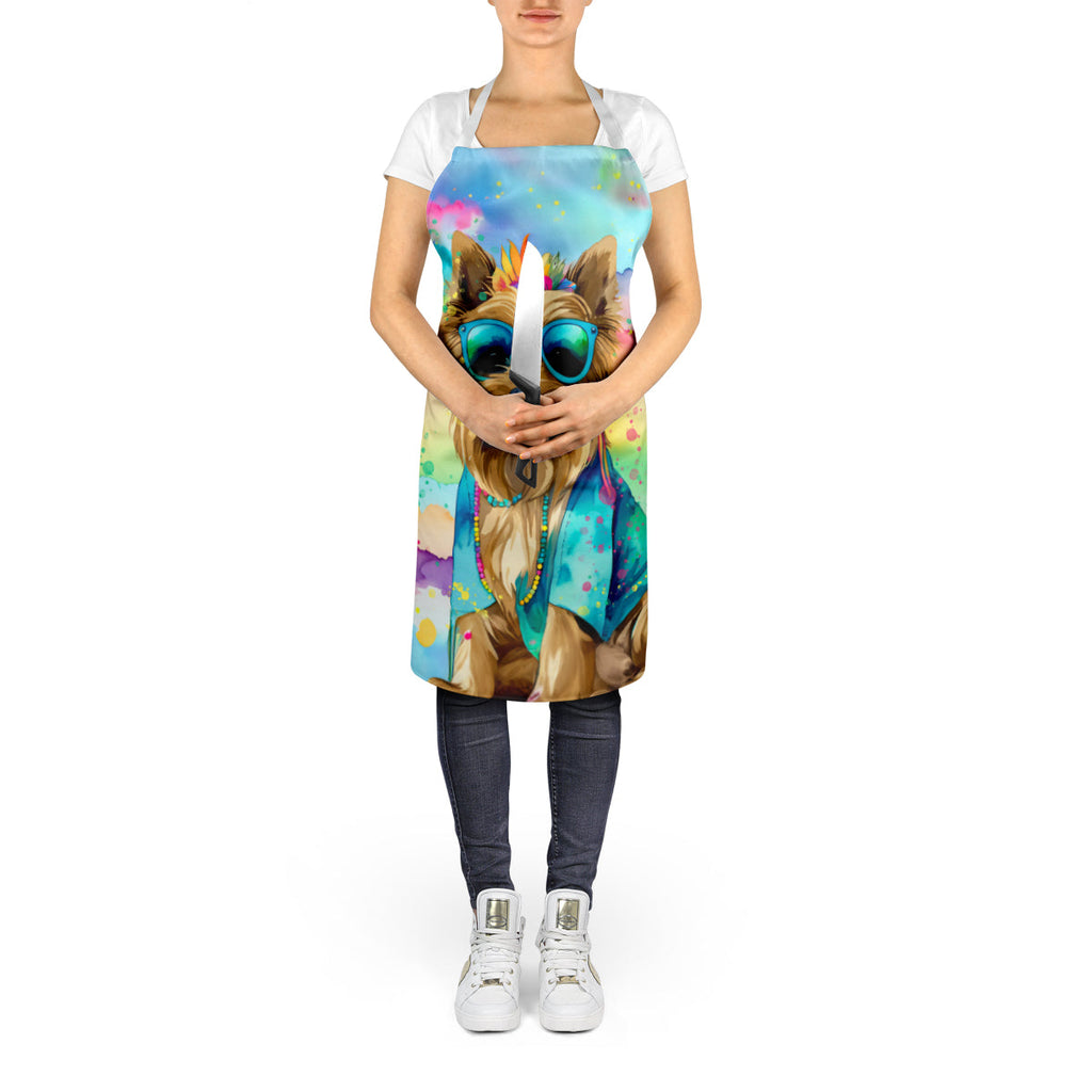 Cairn Terrier Hippie Dawg Apron Cooking Kitchen Server Baking Crafts Gardening for Adult Women Men, Unisex, Large, Multicolor