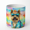 Cairn Terrier Hippie Dawg Decorative Soy Candle Nature Soy Wax Essential Oil Home Decor Ideal for Bedroom Kitchen Bath Office Gift, 10 oz