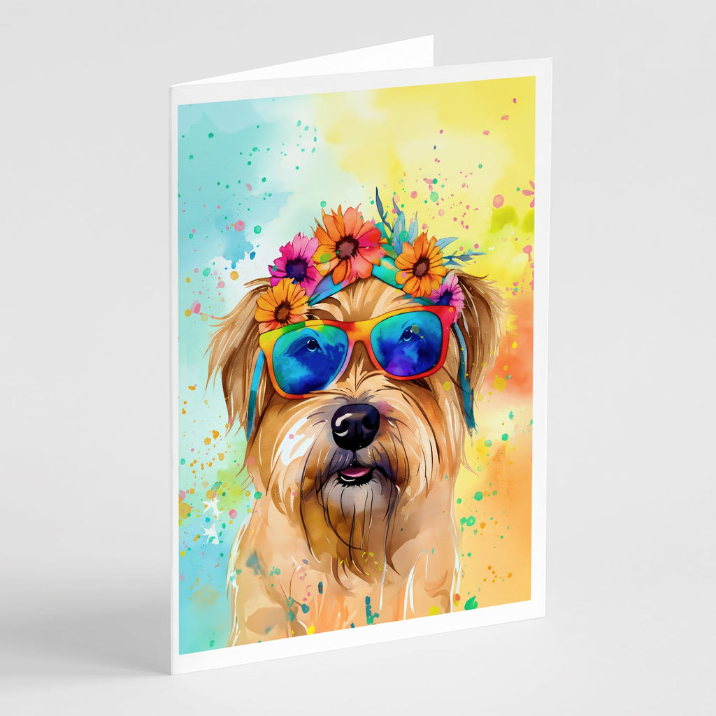 Cairn Terrier Hippie Dawg Greeting Cards Pack of 8 Blank Cards with Envelopes Whimsical A7 Size 5x7